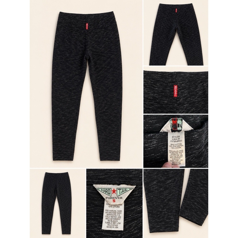 Hard Tail Forever Girls High Rise Heathered Ankle Yoga Leggings Size S